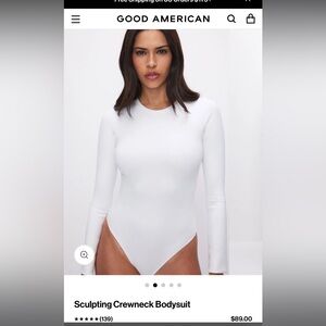 Good American Sculpting White Bodysuit